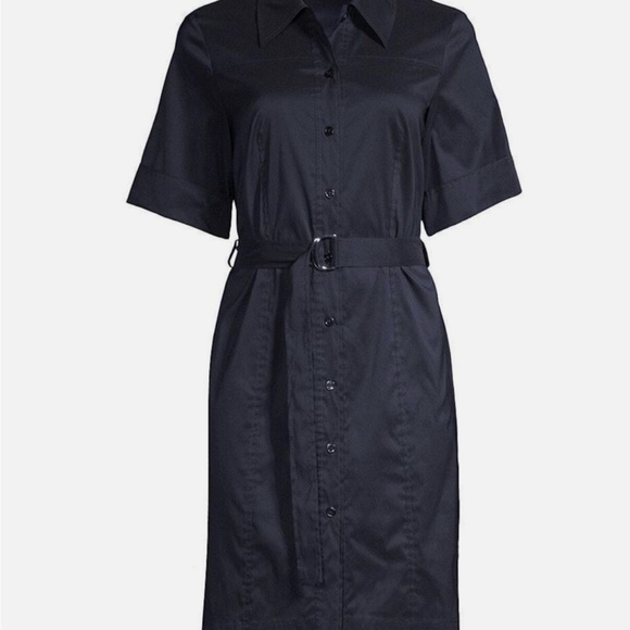 BOSS Hugo Boss Dashilo Navy shirt dress - Picture 3 of 6